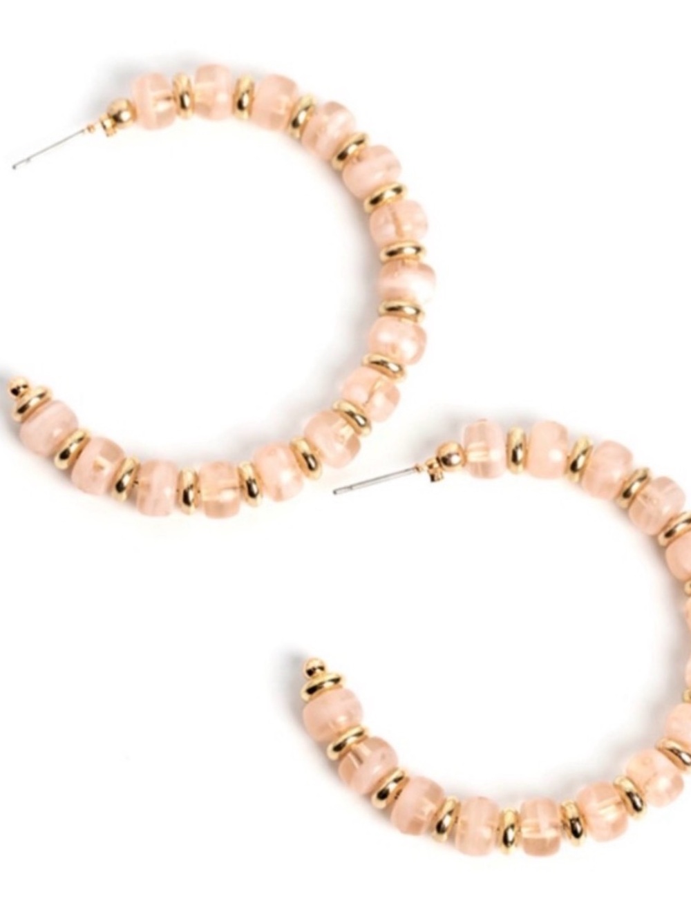 E-01 Sunshine Slate Of mind Gold And peach Earrings